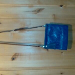 Brighton blue leather crossbody handbag
